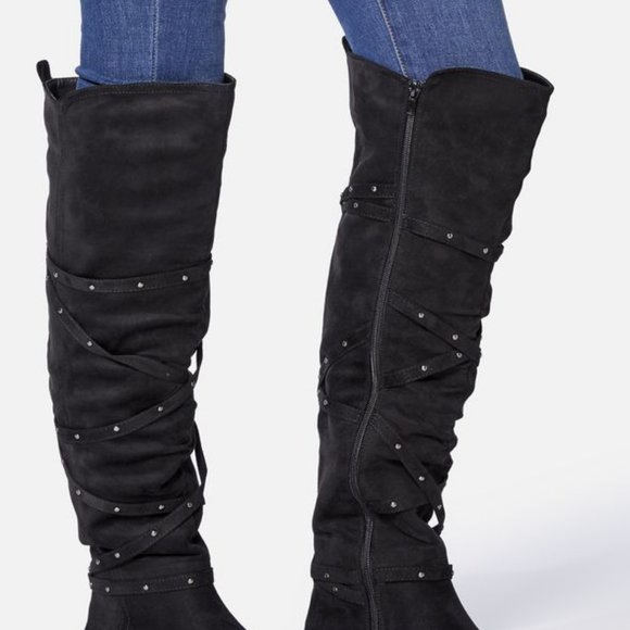 Brand New 6.5 wide calf Shawnee Just Fab boots - Picture 1 of 3